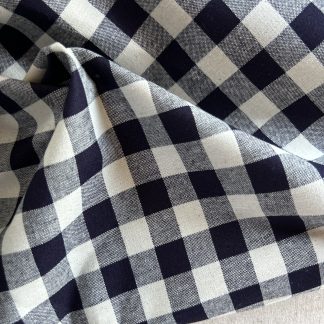 Algodón 100% cuadros negros (grandes)