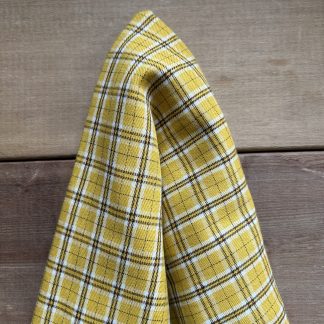Algodón 100% escocés amarillo