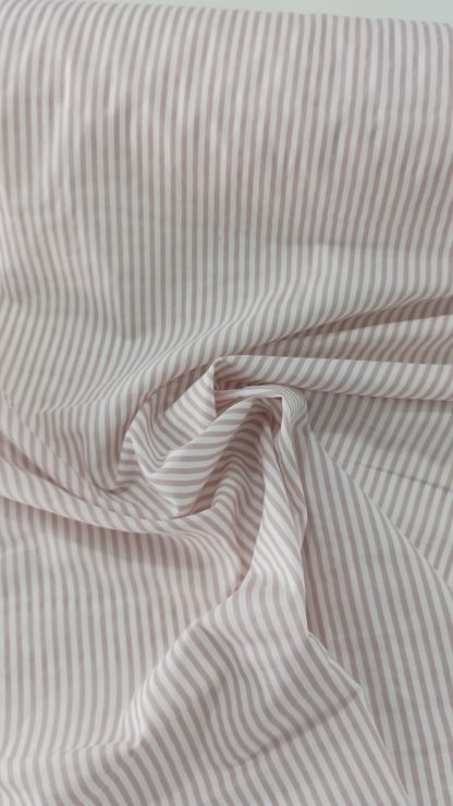Algodón lineas rosa