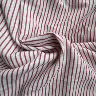 Algodón lineas rojas