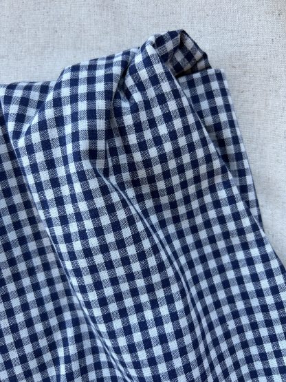 Algodón 100% cuadros azules pequeños - Imagen 4