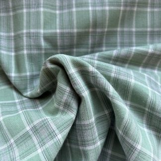 Algodón ligero escoses verde claro