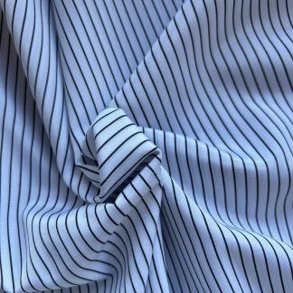 Algodón sedoso lineas negras